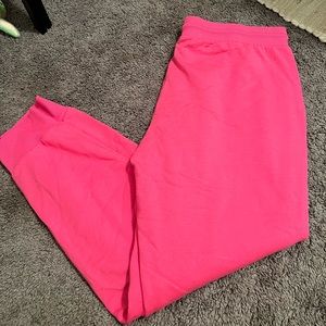 NWOT Barbie pink joggers